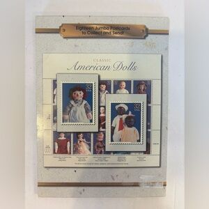 Vintage USPS Classic American Dolls 18 jumbo postcards